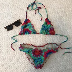 LULI FAMA 'Playa Caramelo' Crystallized Bikini